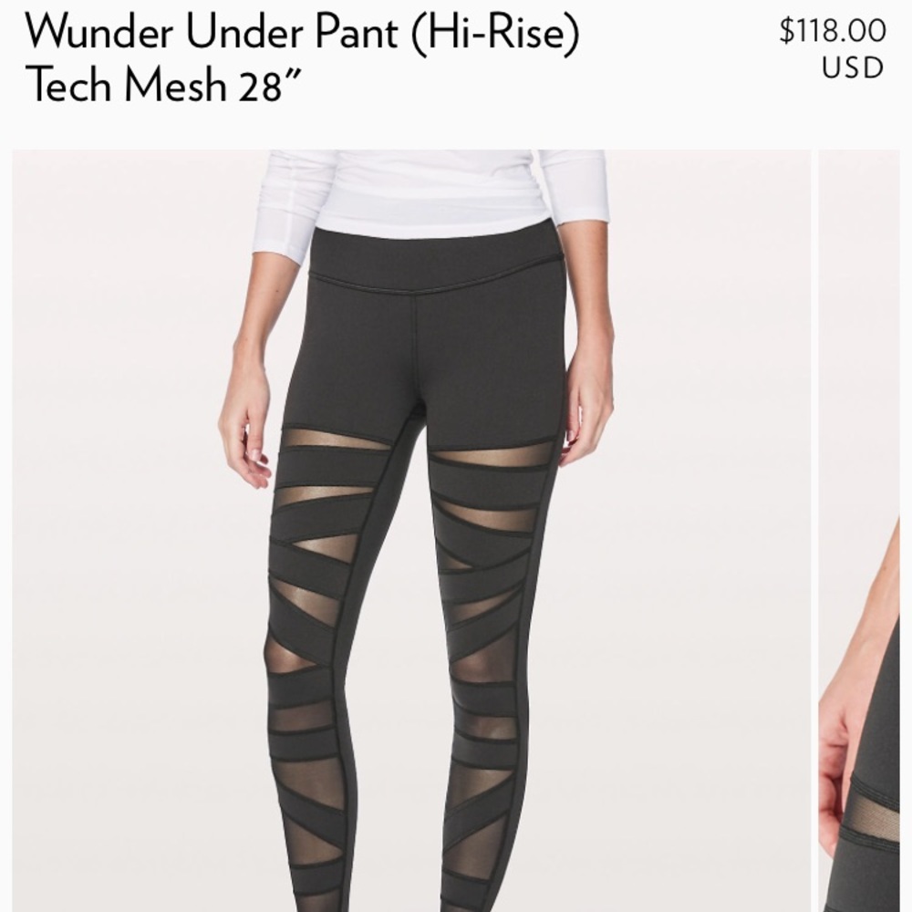 lululemon mesh leggings